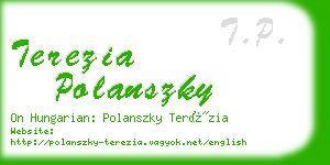 terezia polanszky business card